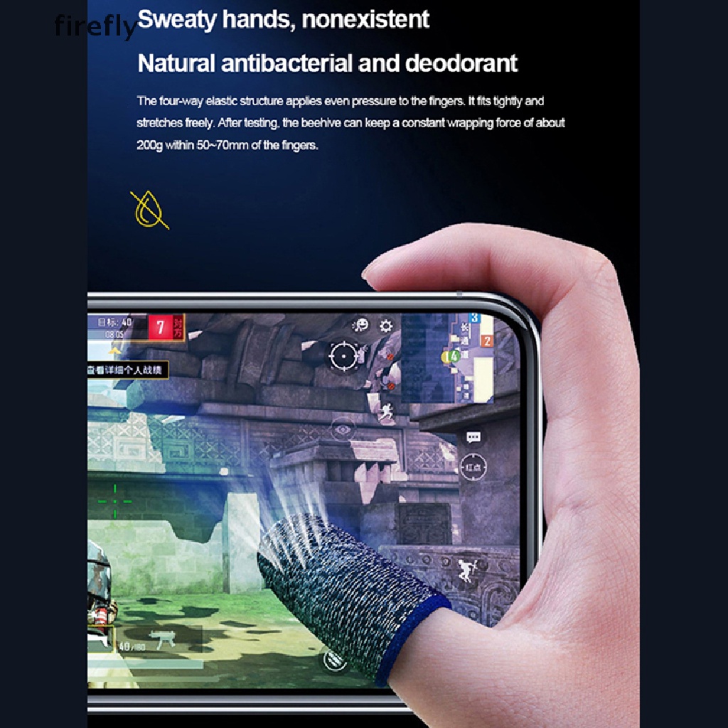 Set 2 Găng Tay Chơi Game Trên Điện Thoại Chống Mồ Hôi