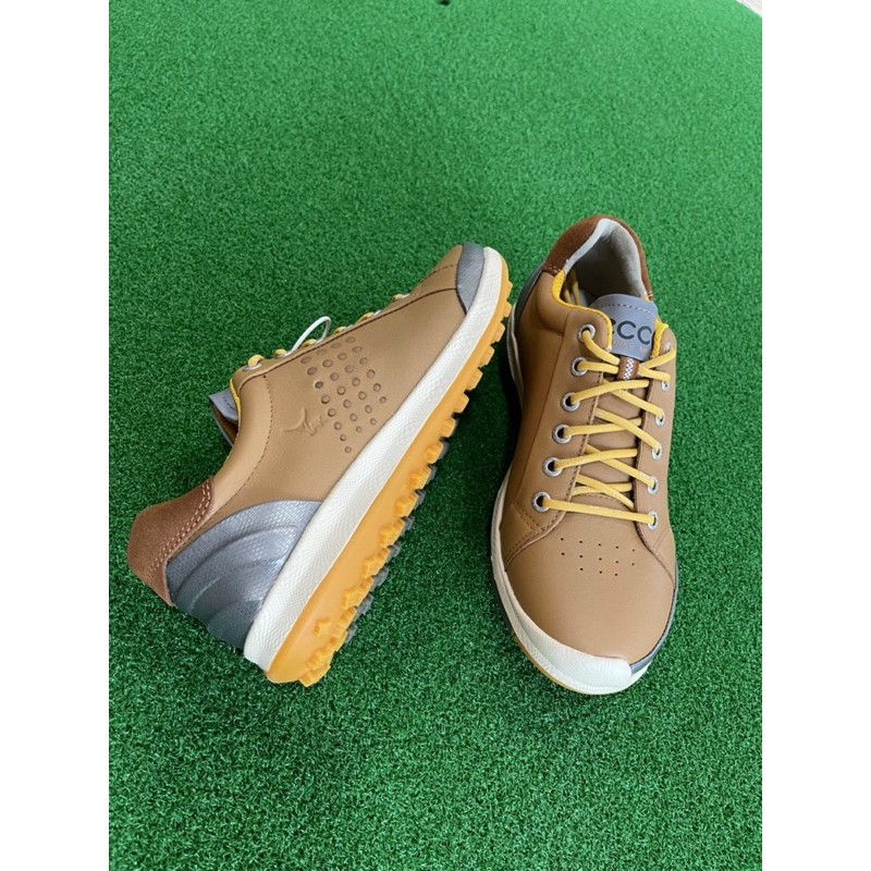 Giày Golf ecco Da Vàng Bò Mẫu 2021- Hàng Nhập Khẩu