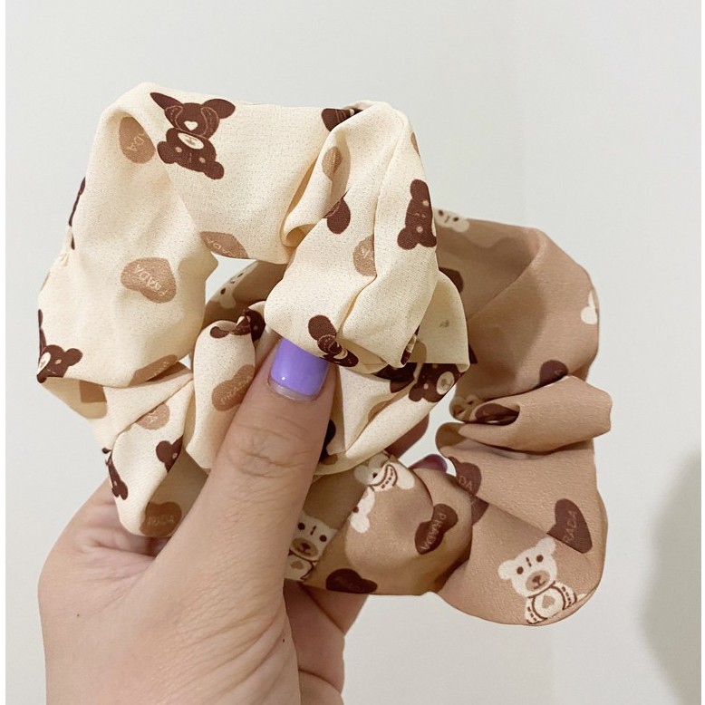 Dây Buộc Tóc - Scrunchies Họa Tiết Vintage PKT01