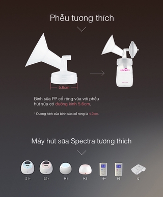 BÌNH SỮA PP CỔ RỘNG SPECTRA 160ML