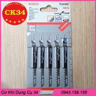 Lưỡi cưa lọng cho gỗ - 5 lưỡi. Bộ 5 Lưỡi Cưa Lọng T244D Chất Liệu Thép Carbon Cưa Gỗ, Nhựa
