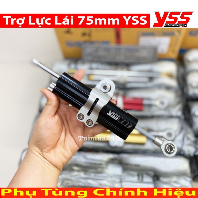 Trợ Lực Tay Lái YSS 75mm Màu Đen nhập khẩu Thái Lan