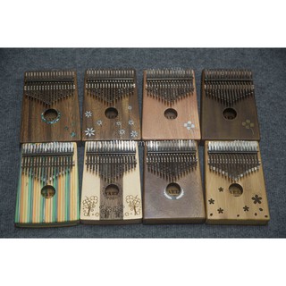 Đàn KALIMBA 17 phím Chính Hãng YAEL Họa Tiết Siêu Xịn ( Tặng Kèm Full Phụ Kiện )