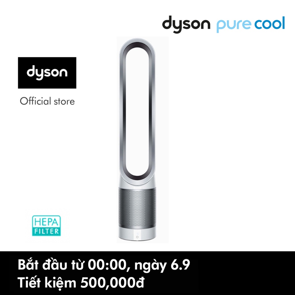 Máy lọc không khí Dyson Pure Cool™ Tower TP00 (Trắng/Bạc)- Từ Dyson Việt Nam [0% trả góp]