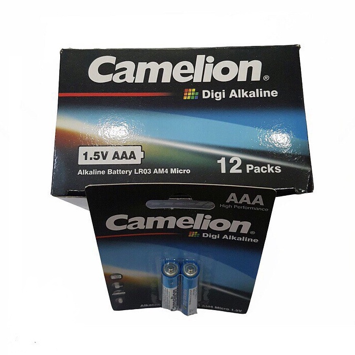 Pin AAA Camelion Alkaline Kiềm vỉ 2 viên chính hãng