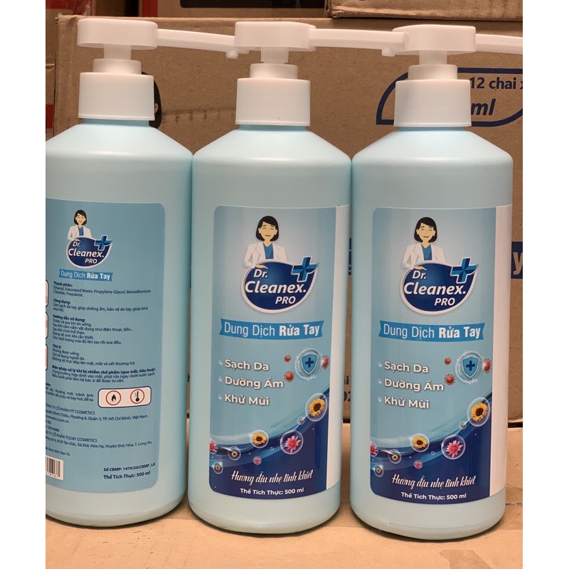 [ HÀNG CHÍNH HÃNG] DUNG DỊCH RỬA TAY DR.CLEANEX.Pro 500ml