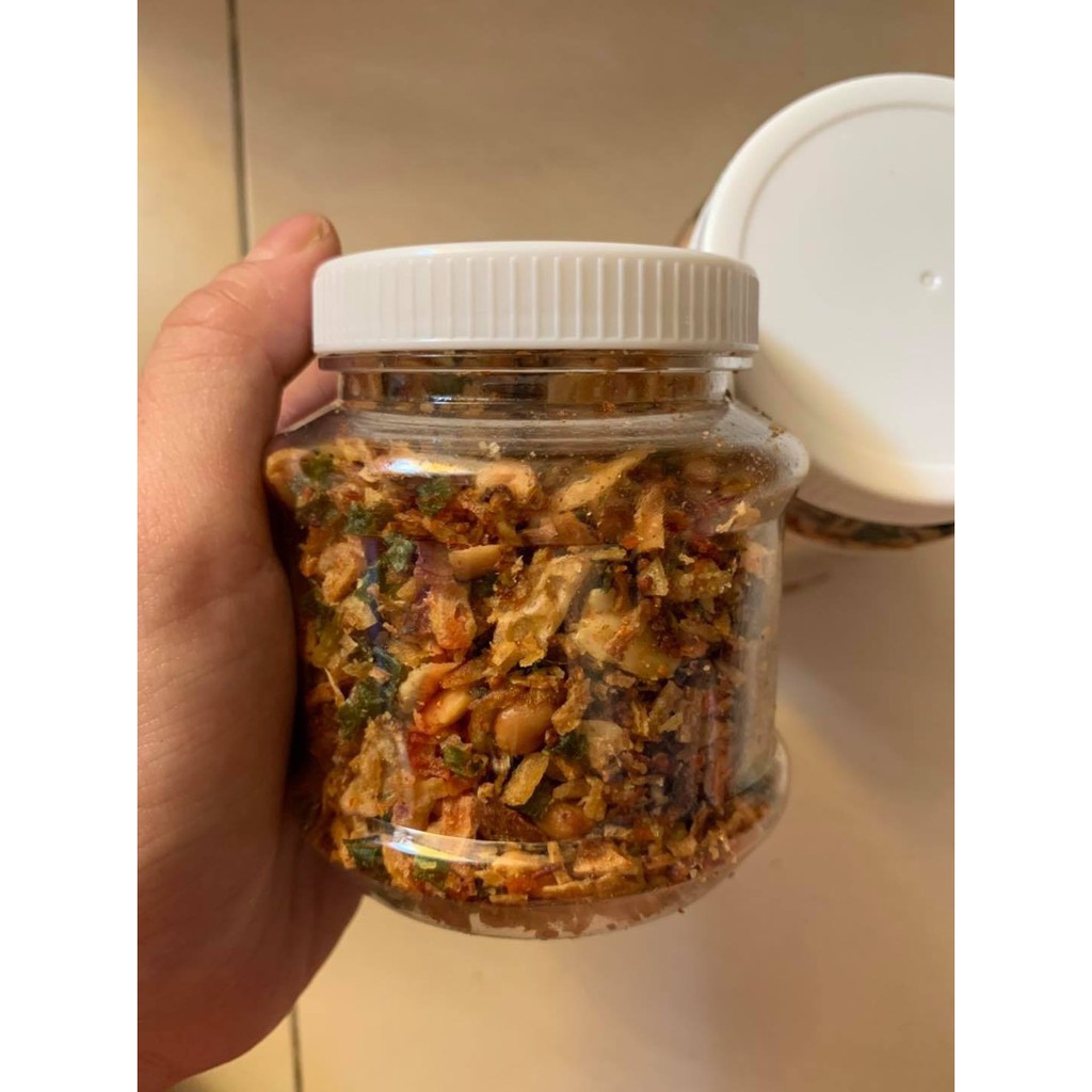 Hủ 100gr muối hành phi đậu phộng và muối tôm hành phi thơm ngon chính gốc Tây Ninh!