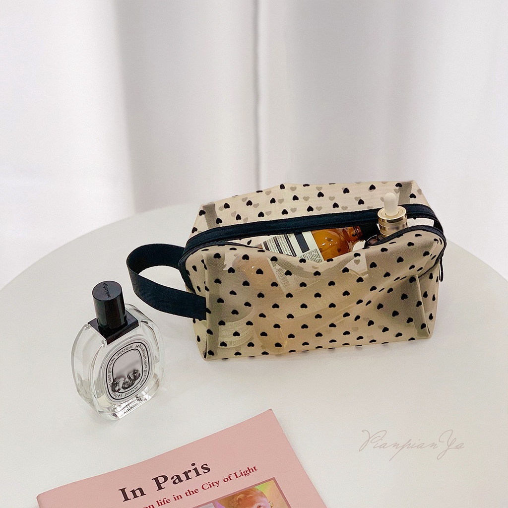Túi du lịch đựng bút mỹ phẩm đồ trang điểm phong cách Hàn Quốc