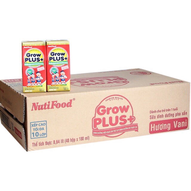 Sữa Bột Pha Sẵn GrowPlus+ Đỏ 180ml