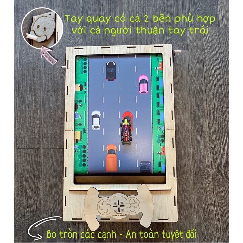 Bộ đồ chơi đua xe handmade, đường đua siêu tốc, thúc đẩy tiềm năng trẻ