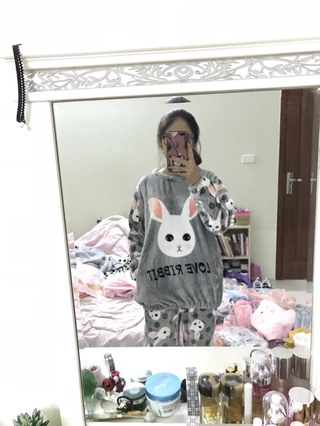Đồ ngủ lông ( xả 195 + 5k phí shopee )