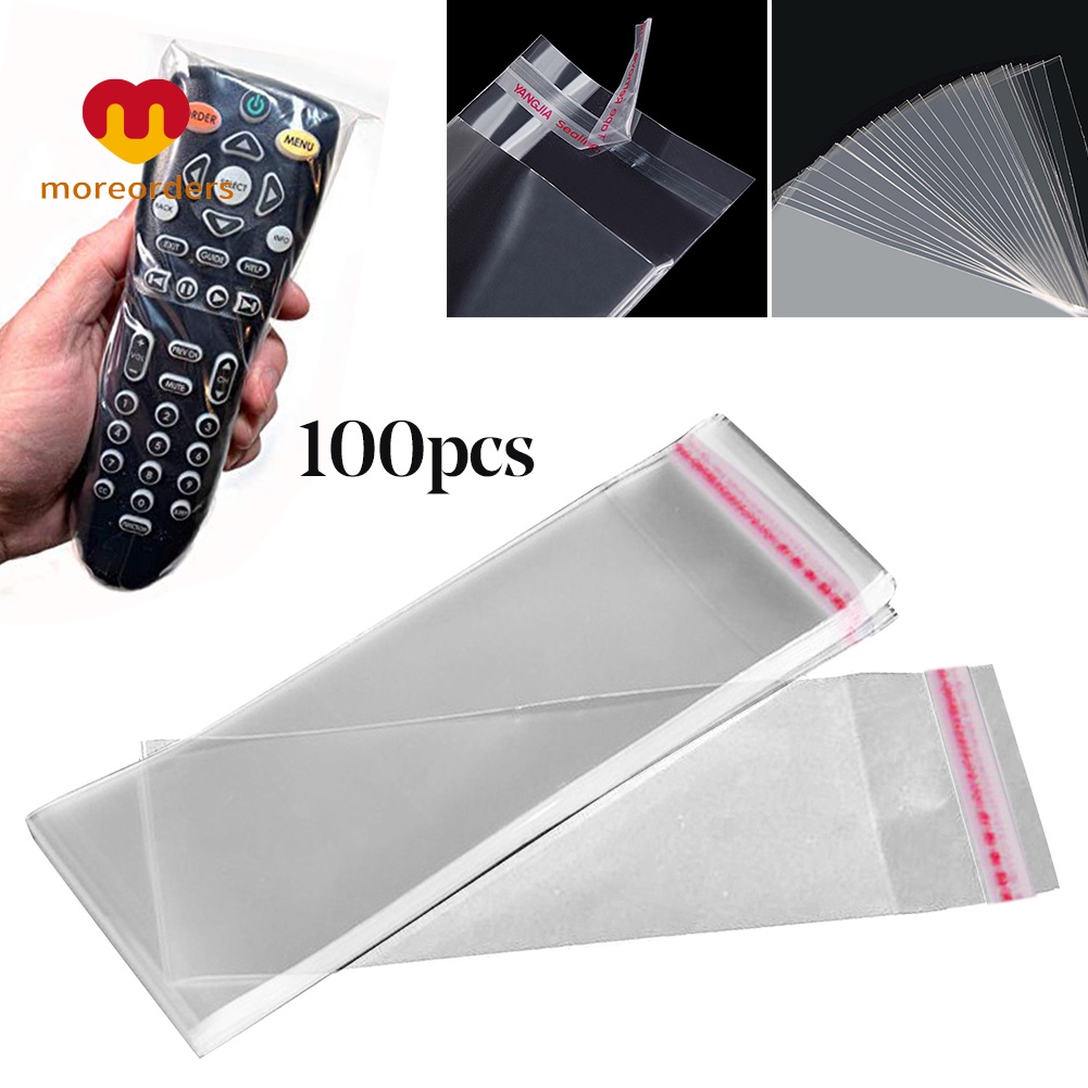 100Pcs Home Hotel TV Air Condition Remote Control Cover Protection Bag from Germ