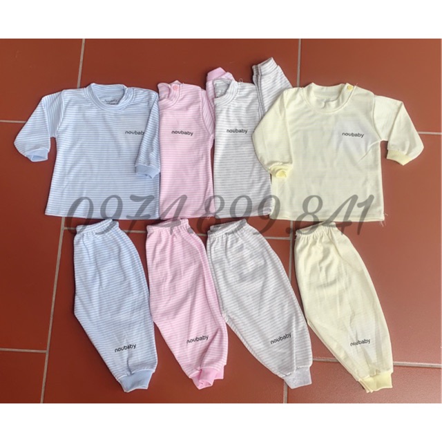 Bộ nỉ cotton khuy vai cao cổ cho bé ( hàng đẹp) mặc thu đông