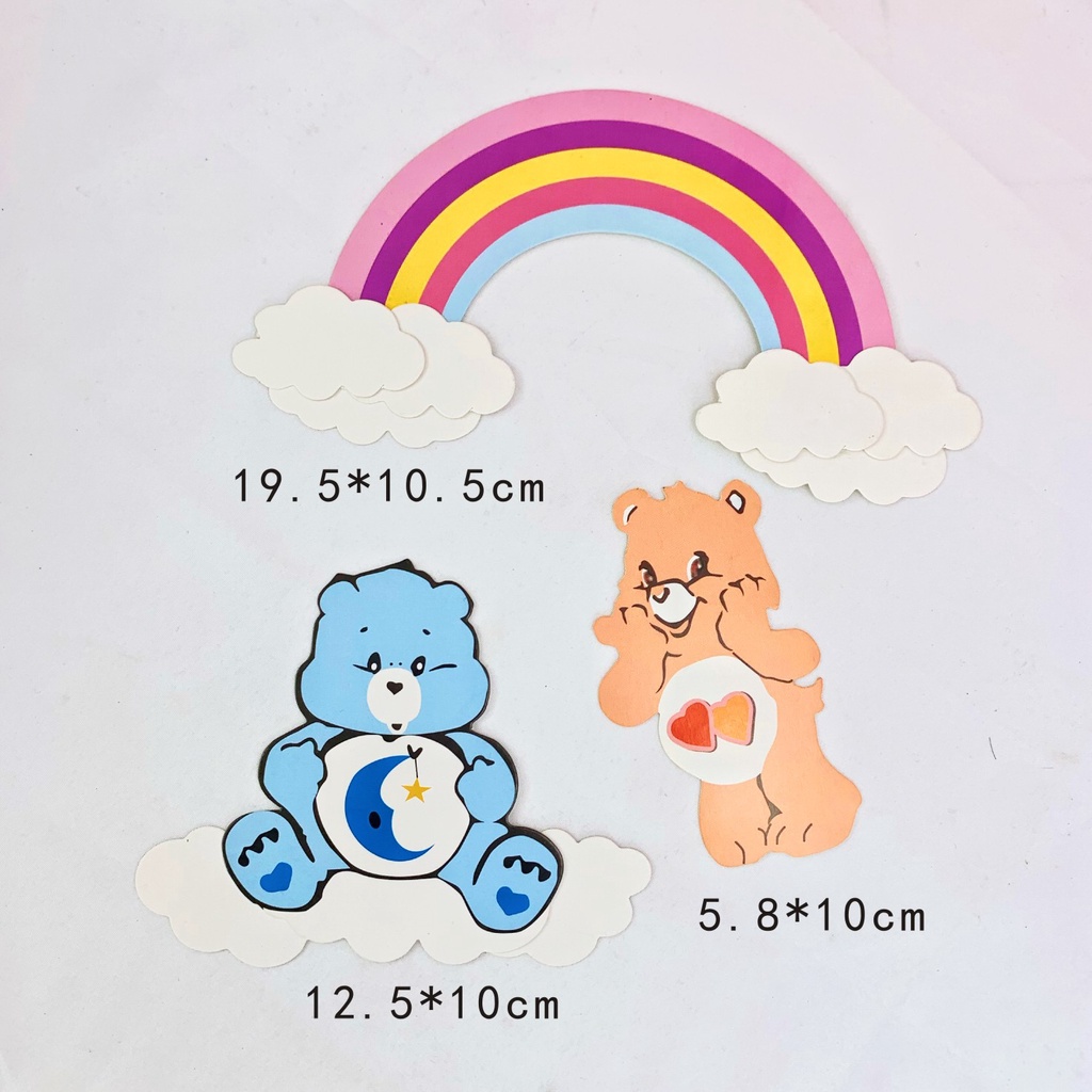 [SIÊU RẺ❤️] – SCG Cầu vồng và Gấu (2 lớp) - Trang trí bánh sinh nhật bánh kem