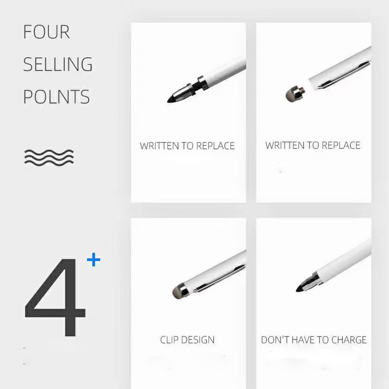 Bút Cảm Ứng Độ Nhạy Cao Và Chính Xác Dành Cho iPhone iPad Xiaomi Samsung Với 4 Màu Sắc