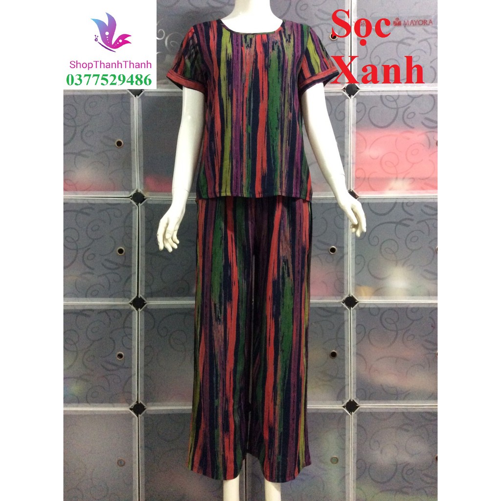TRUNG NIÊN QUẦN DÀI ỐNG SỚ ĐỒ BỘ MẶC NHÀ TÔN NHUNG CAO CẤP BIG SIZE