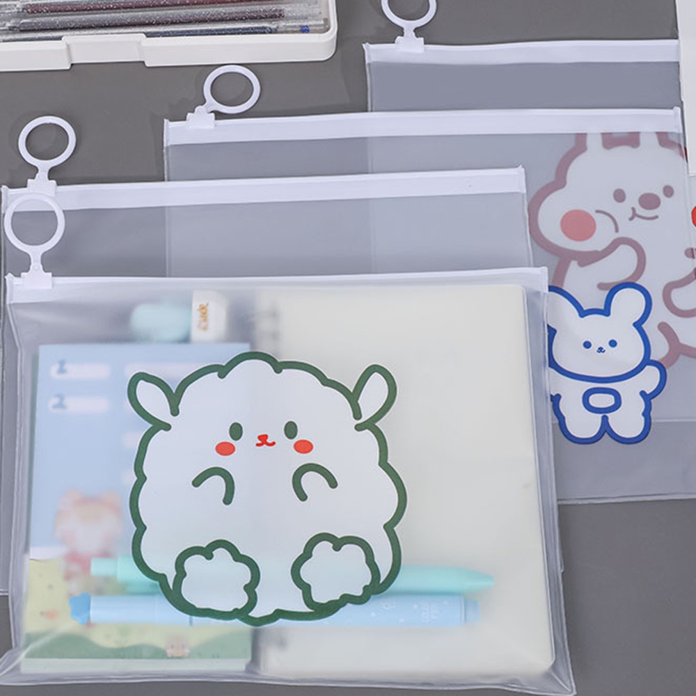 Túi Đựng Bút Bằng Nhựa Trong Suốt Có Khóa Kéo Đa Năng Tiện Dụng