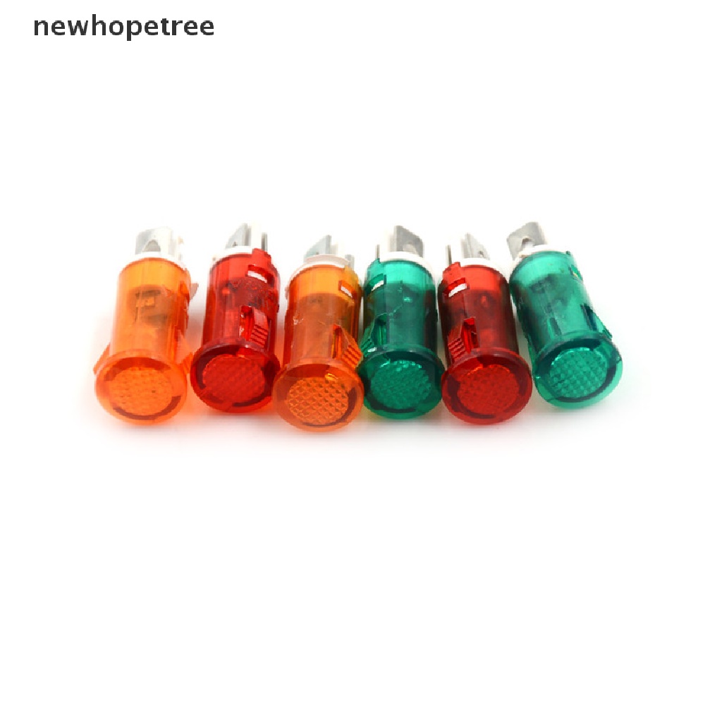 Set 10 ĐèN LED TíN HiệU 10mm 12V 24V 220V Chuyên DụNg