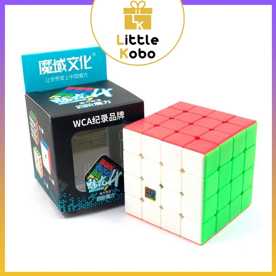 Rubik 4x4 Stickerless MoYu MeiLong MFJS Rubic 4 Tầng 4x4x4 Đồ Chơi Thông Minh