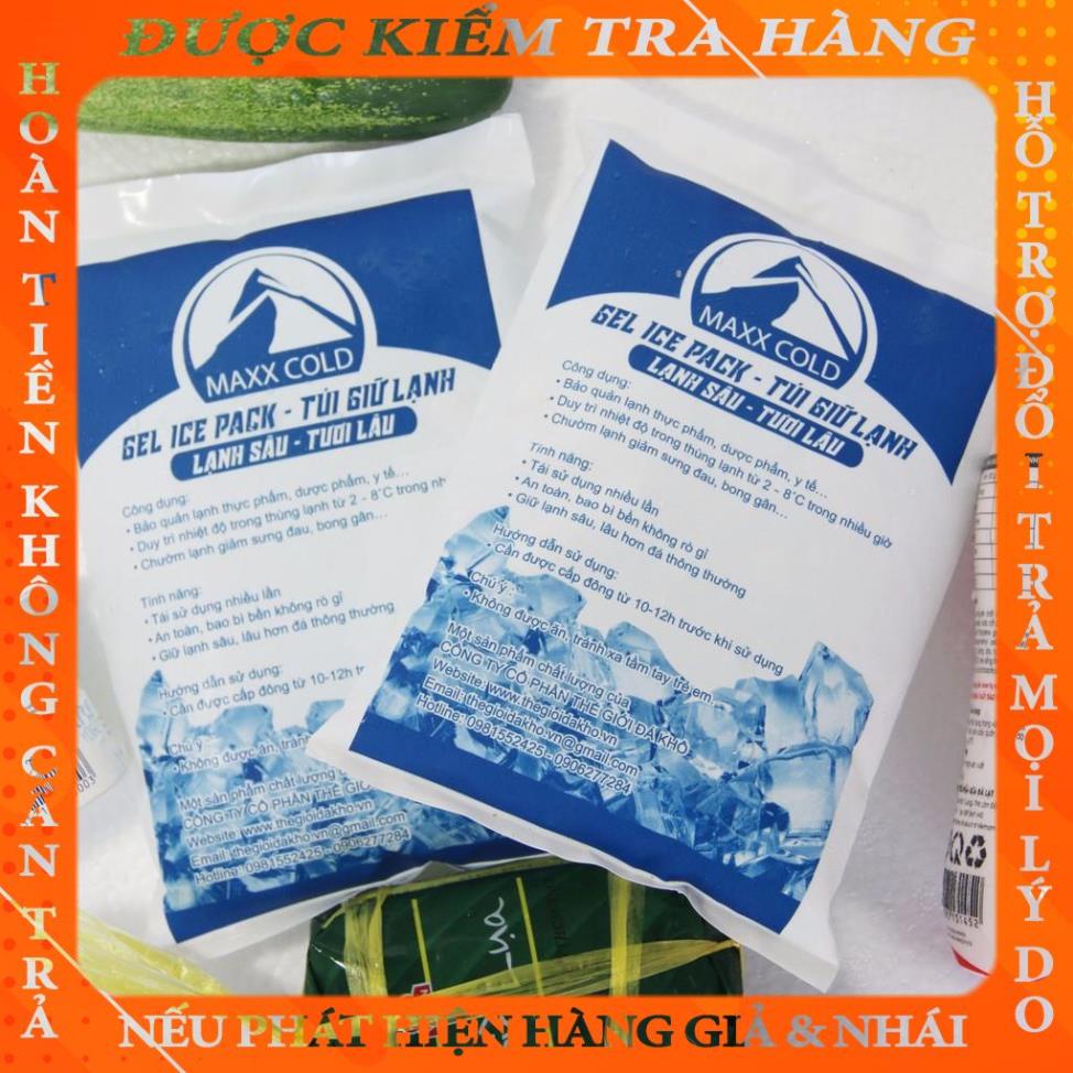 Combo 6 túi đá gel giữ lạnh, làm mát quạt điều hòa (500gr mỗi túi) dinhmoi