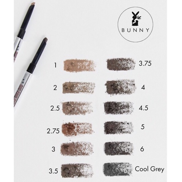 Chì kẻ mày Benefit Cosmetics Precisely My Brown Pencil 12 Hour Wear Bunny Beauty hàng đủ bill | BigBuy360 - bigbuy360.vn