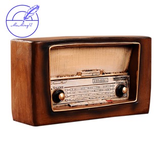 Mô hình máy radio mini trang trí nhà cửa phong cách cổ điển
