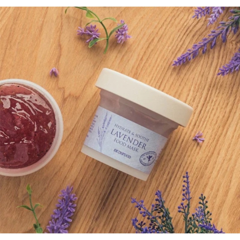 [MỚI] Mặt nạ tẩy tế bào chết, dưỡng mềm mịn da Skinfood Lavender Food Mask 120g