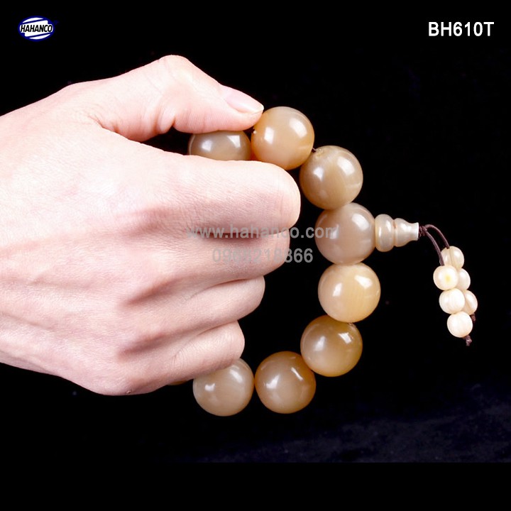 Vòng tay sừng trắng đuôi lục hạt - Đây sẽ là thứ mang tài lộc - may mắn về nhà bạn  501