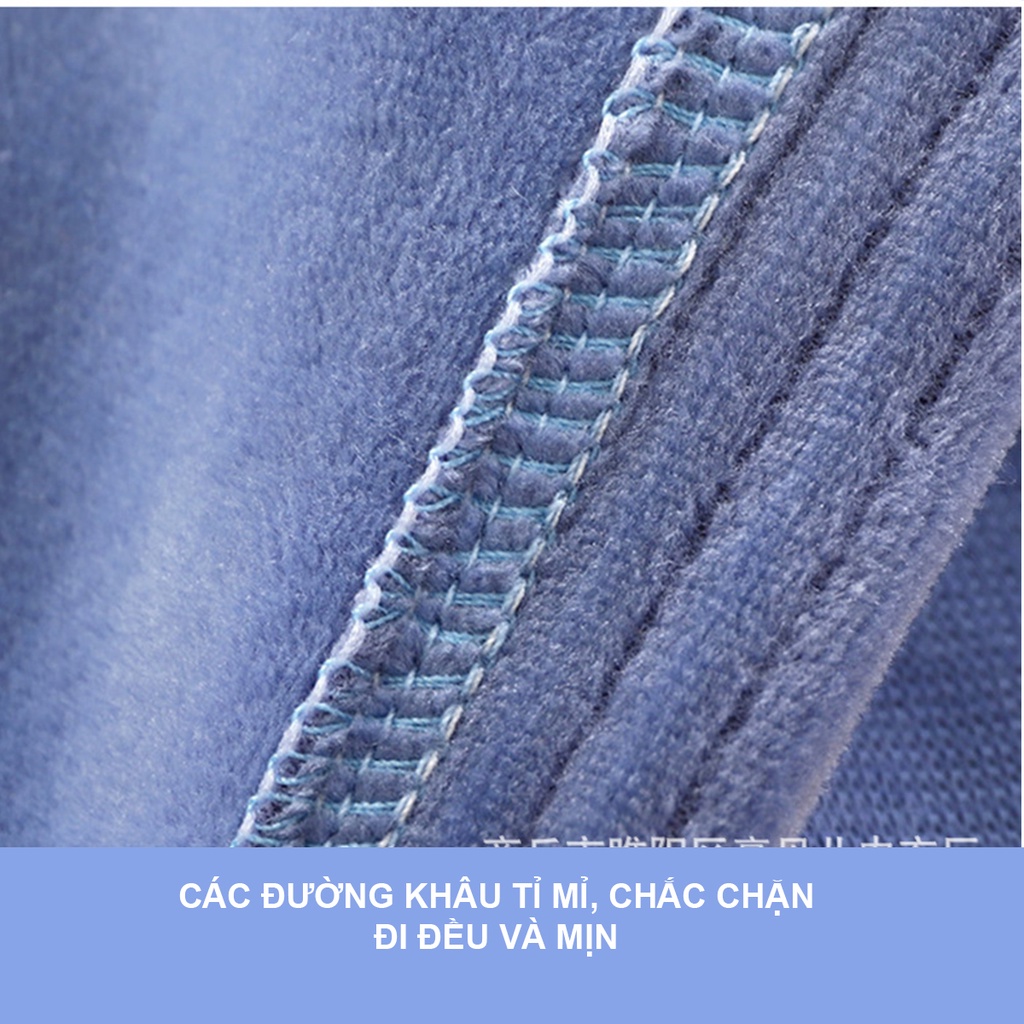 Áo khoác nỉ lót nhung dày dặn cho bé trai bé gái mặc thu đông Hàng Quảng Châu cao cấp AD02