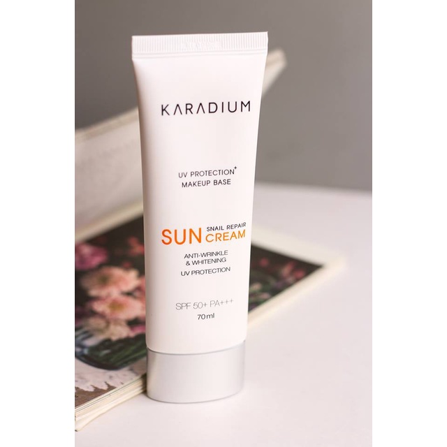 Kem chống nắng Karadium Snail Repair 70ml SPF50+ PA+++