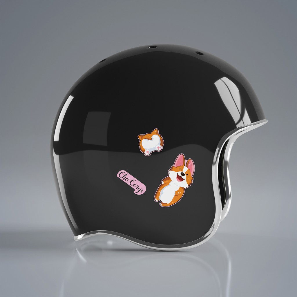 Sticker decal single hình dán lẻ STICKER FACTORY - Chủ đề Chó Corgi