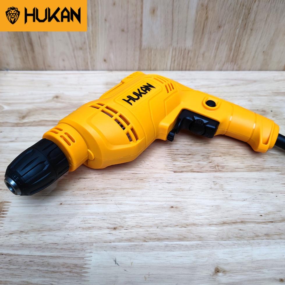 Máy khoan điện 10 ly HUKAN HK-ID550 lõi đồng có đảo chiều, điều chỉnh tốc độ
