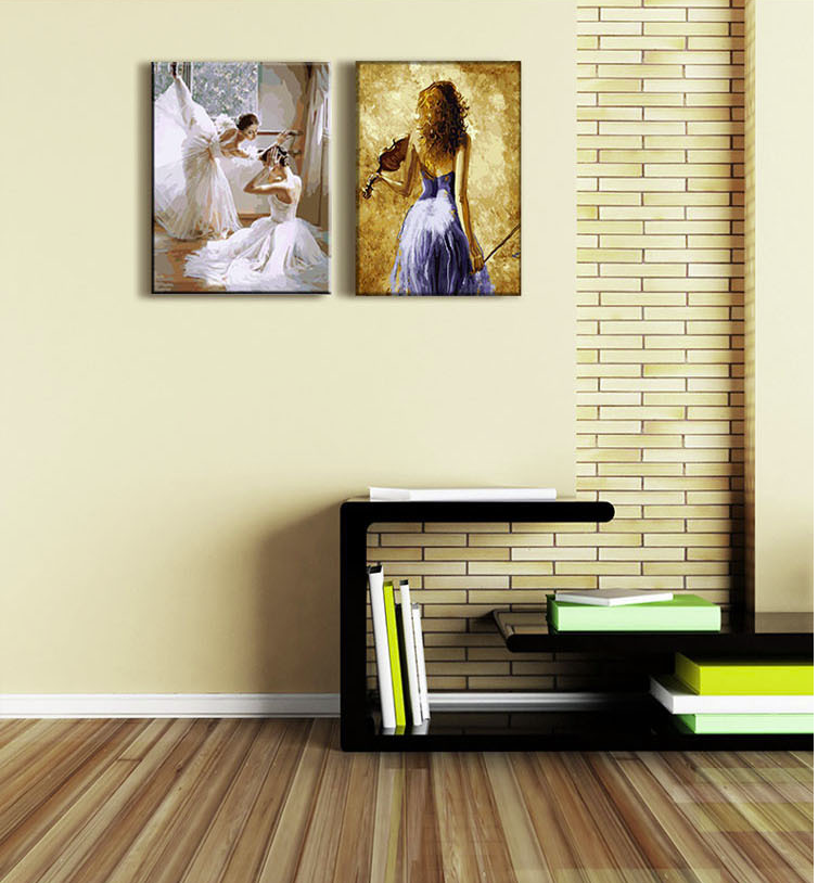 Bộ tranh sơn dầu 40x50cm DIY biếm họa những bức tranh nổi tiếng
