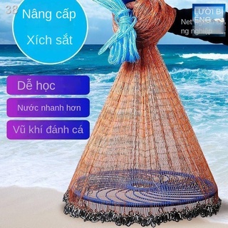 ❄Lưới đánh cá dĩa, dây lốp, Chì chìm, xích sắt, đúc tay, ném quay, cá, thanh dải trắng