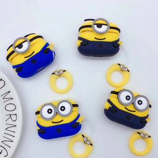 Ốp Airpod Pro bảo vệ tai nghe Minion chất liệu silicone mềm