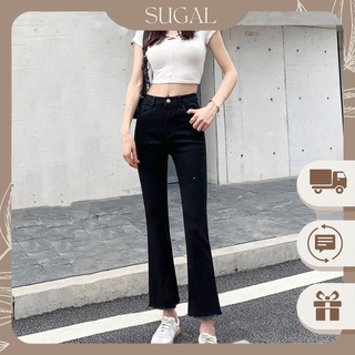Quần Bò Kaki Jean Nữ Cao Cấp Ống Loe Ôm Đùi Kéo Dáng ThờI Trang Sugal QUAN NU 026