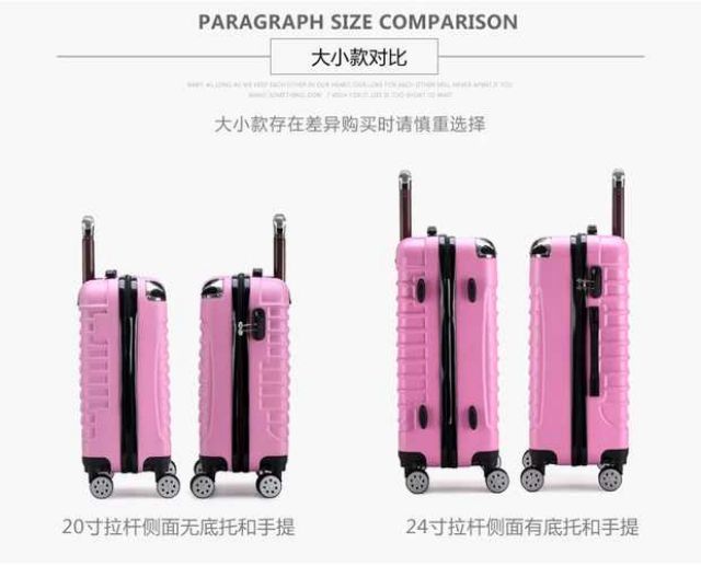 Vali kéo du lịch bọc góc size 20-24 nhiều màu, Valy giá rẻ chính hãng nhựa ABS chống va đập thời trang phong cach