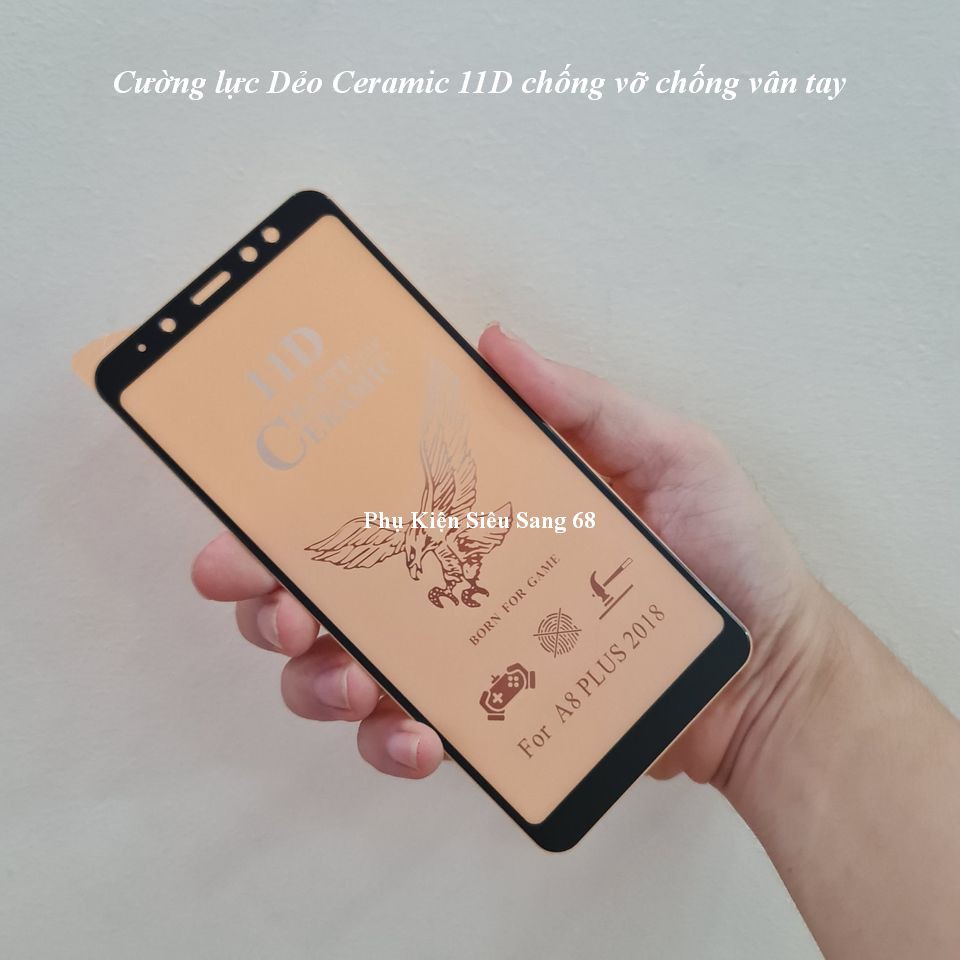 Cường lực Dẻo chống vân tay chống vỡ dành cho Samsung A6 plus A7 2018 A8 2018 A8 plus