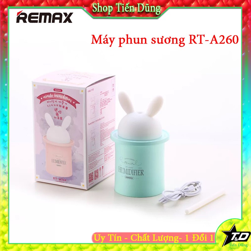 MÁY PHUN SƯƠNG REMAX RT A260 TẠO ẨM VỚI 280ml giao màu ngẫu nhiên