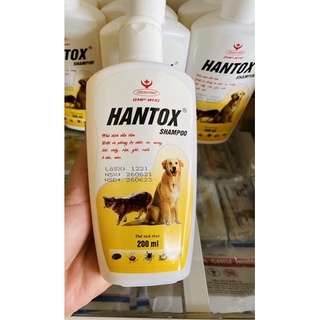 Sữa tắm cho chó mèo Hantox Shampoo lọ 200ml.