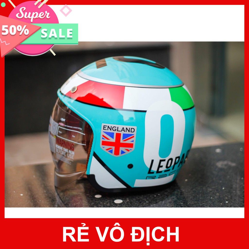 MŨ 3/4 KÍNH ÂM M139 LEOPARD MỚI NHẤT 2021 CỰC ĐẸP, TẶNG TÚI ĐỰNG , BẢO HÀNH 12 THÁNG