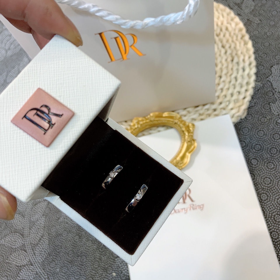 DR Mô phỏng CÙNG NHAU Nhẫn Kim Cương Một Trái Tim và s925 Hãy Lấy Vợ Chồng Kí Giấy chứng nhận tình yêu dành cho các cặp