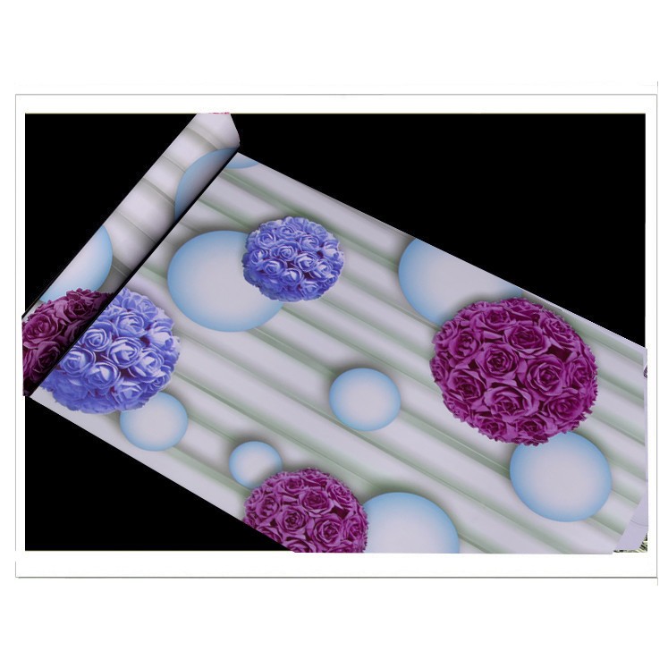 Decal giấy dán tường tú cầu hoa