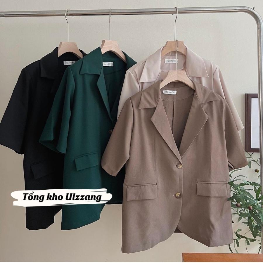 Áo Blazer ngắn tay thời trang Hàn Quốc dễ phối đồ