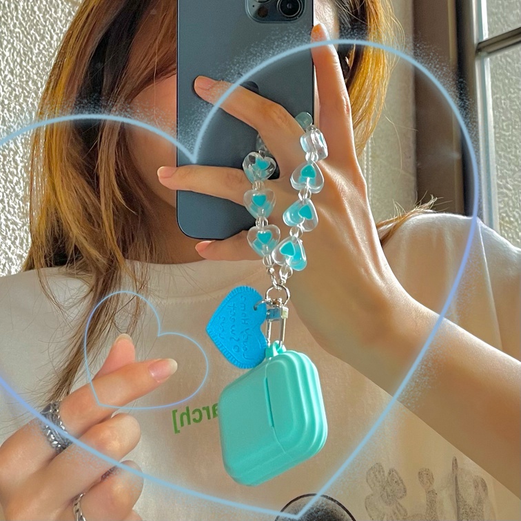 Vỏ bọc silicone in họa tiết Tiffany thích hợp cho hộp sạc tai nghe Airpods 1/2 Pro