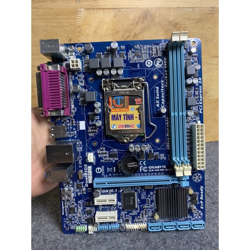 Main Gigabyte H61M-Ds2 ver 3.0 4.0 5.0 ,socket 1155, có fe chặn