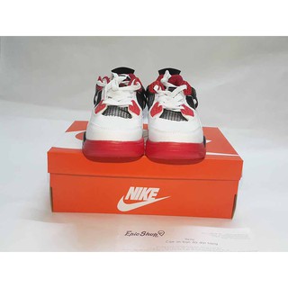 (Ảnh thật) Giày jordan 4 Đỏ Trắng giá rẻ [fullbox + free ship]