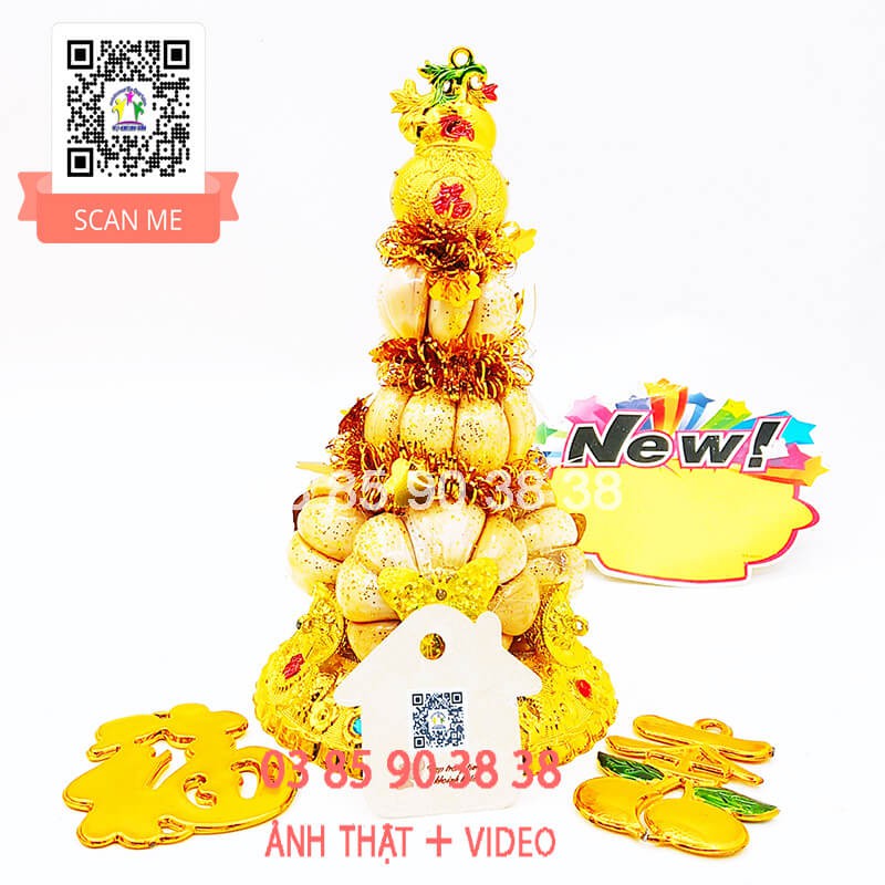 Bông Tỏi Ông Địa Tháp Tỏi Thần Tài 5 Củ Tài Lộc | BigBuy360 - bigbuy360.vn