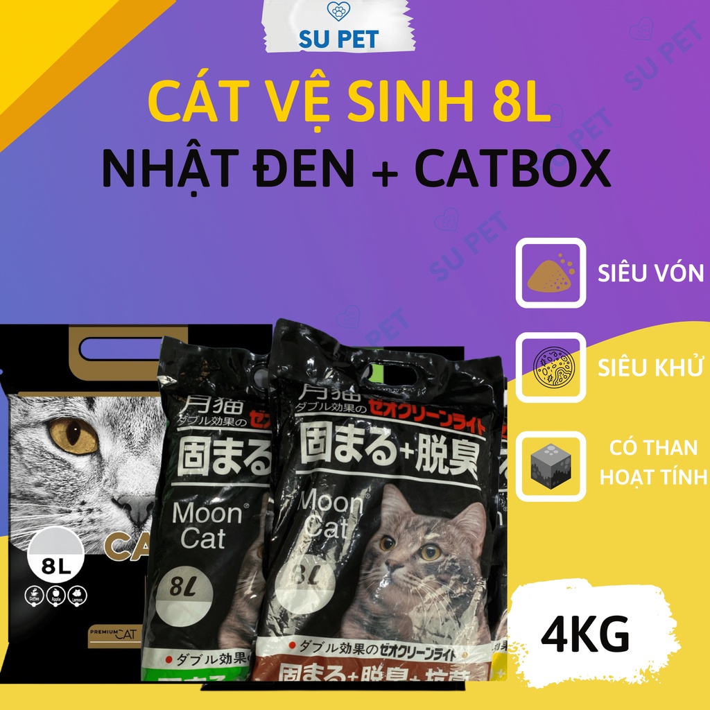 Cát vệ sinh cho mèo 8L xuất xứ Nhật Bản (Nowship 1 giờ ngay tại Hà Nội)