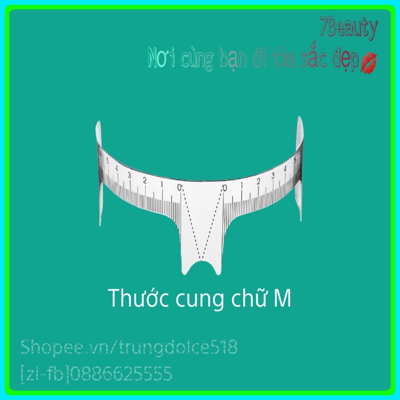 Thước Chữ M Phun Xăm Thẩm Mỹ